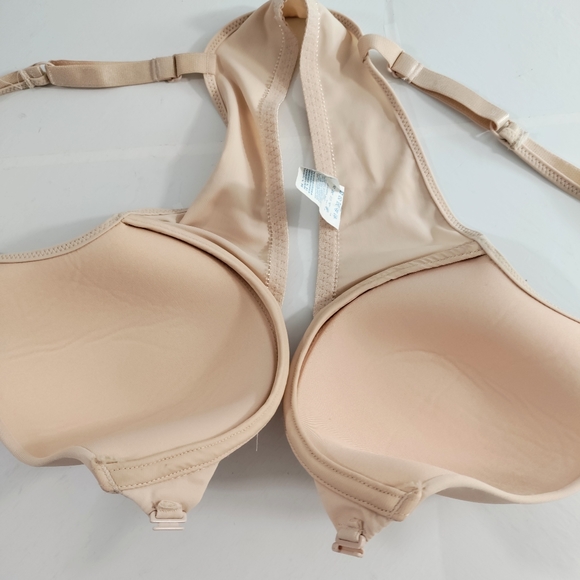 Warner's Nude Front Closure Underwire Smooth T-Shirt Bra 38C - Picture 2 of 6